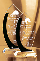 Black and Clear Crystal Curve Award