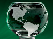 Crystal World Globe