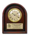 12x 15 Arched Solid Cherry Wall Clock