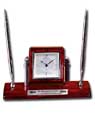 9 Piano Finish Pen Set & Clock - Square Face