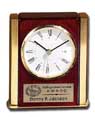 5 Piano Finish & Brushed Silver Aluminum Desk Clock