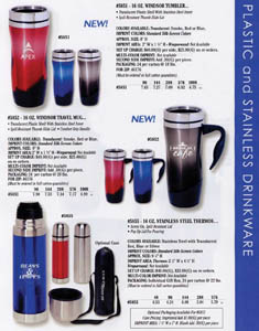Plastic and Stainless Drinkware