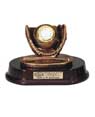 5 Baseball Resin Sculpture with Clock