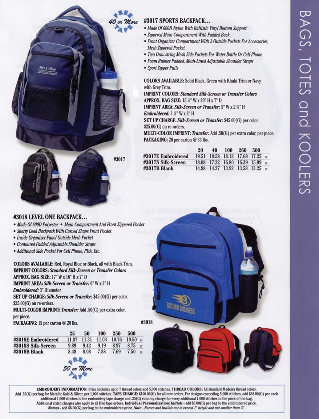 Backpacks with Logos