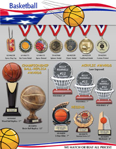  Basketball Trophies and Medals