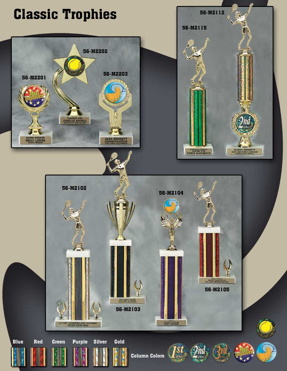 Tennis Trophies