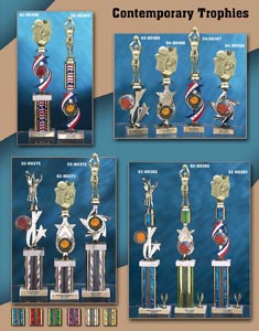 Contemporary Basketball Trophies