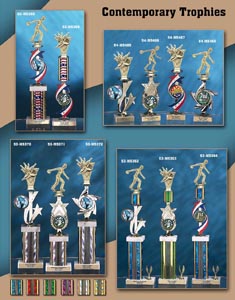 Contemporary Bowling Trophies