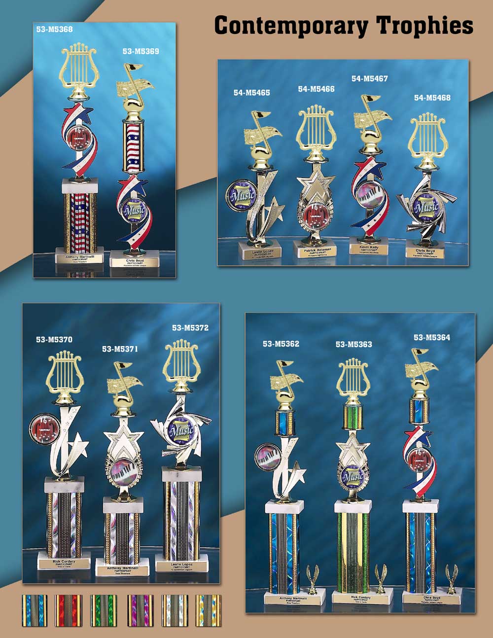 Music trophies and Awards