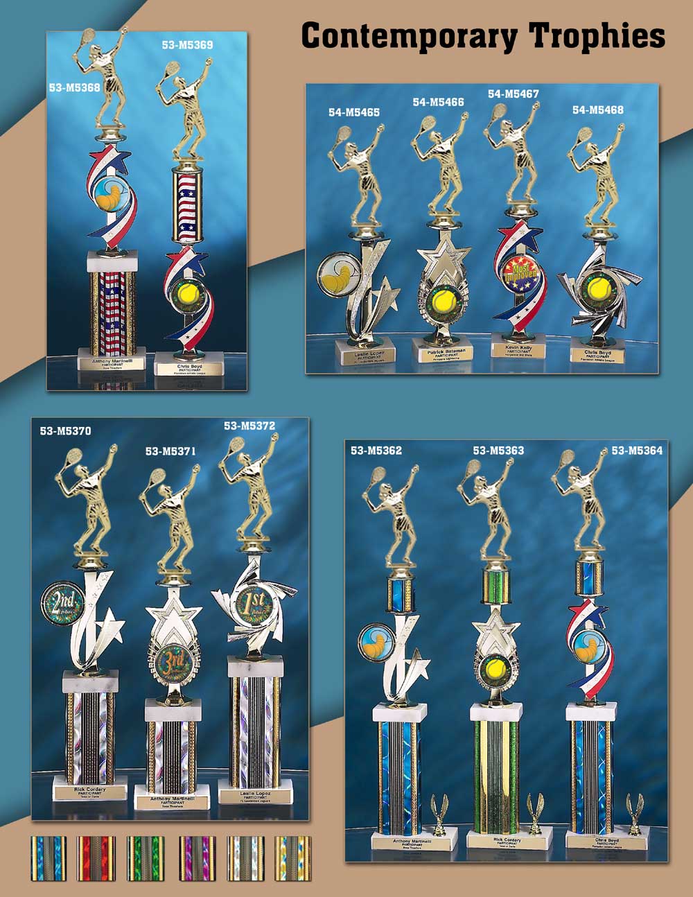 Tennis Trophies