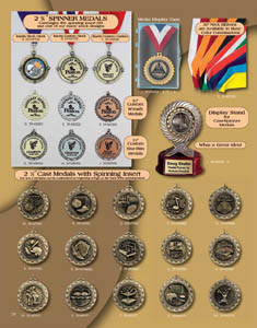 Custom Imprinted Medals and Spinner Medals