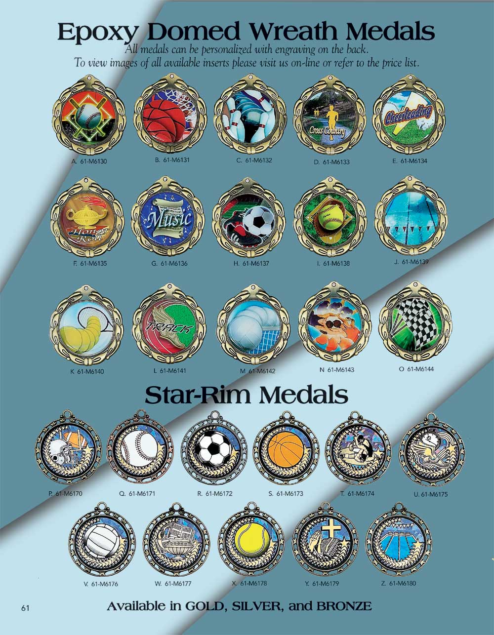 Epoxy Domed Medals