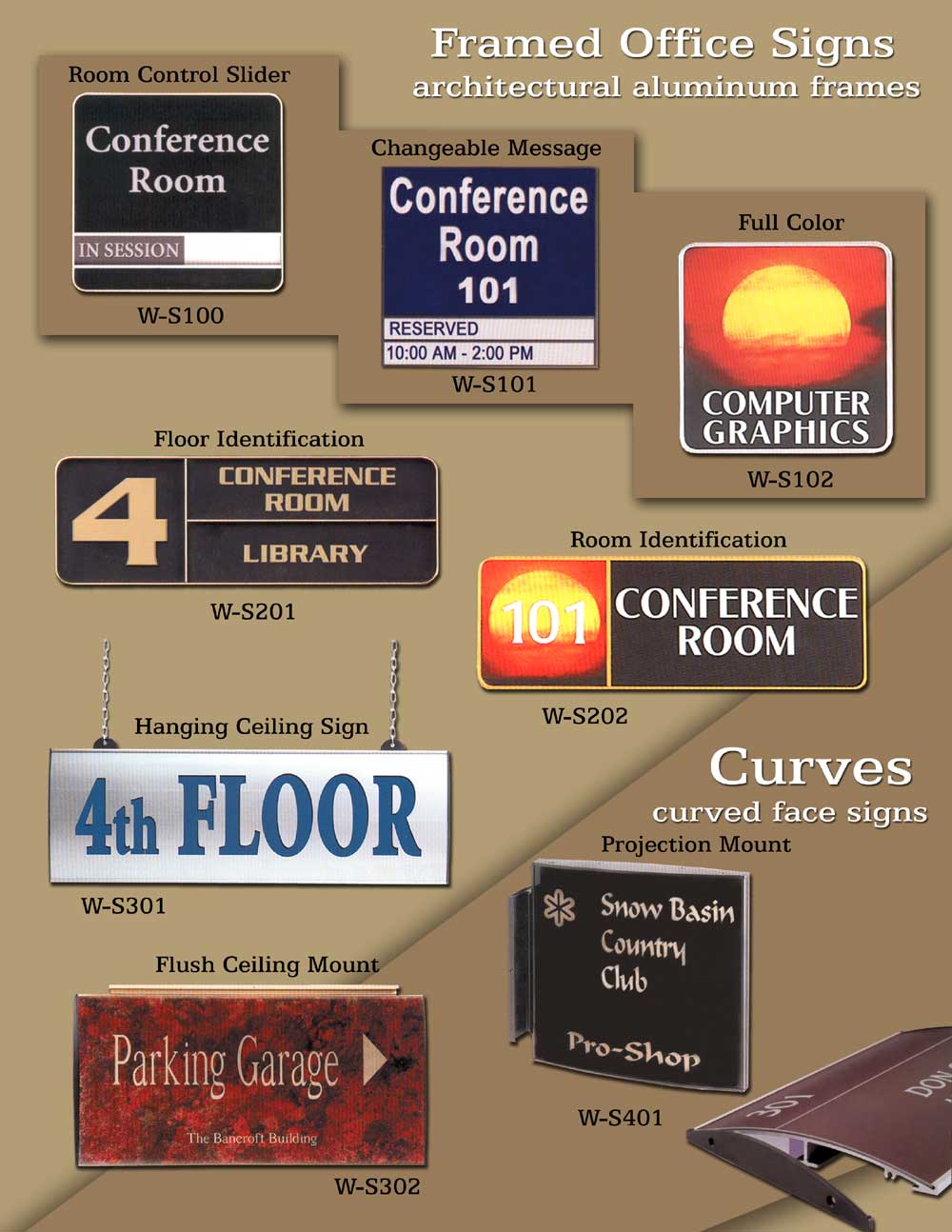 Framed Office Signs