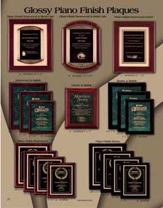 Piano Finish Plaques