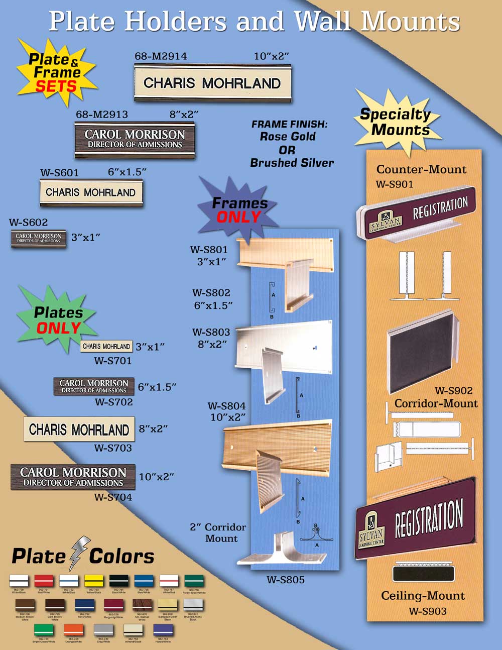 Plate Holders and Wall Mounts