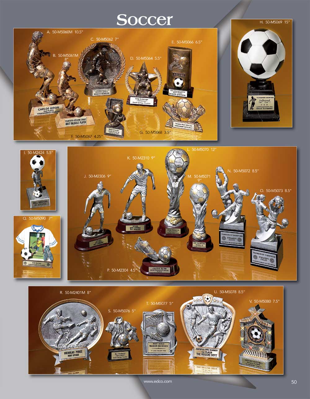 Soccer Resins and Awards