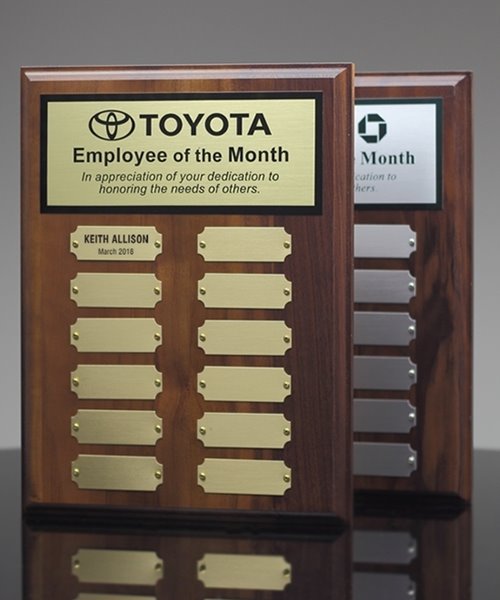 Employee of the month plaque