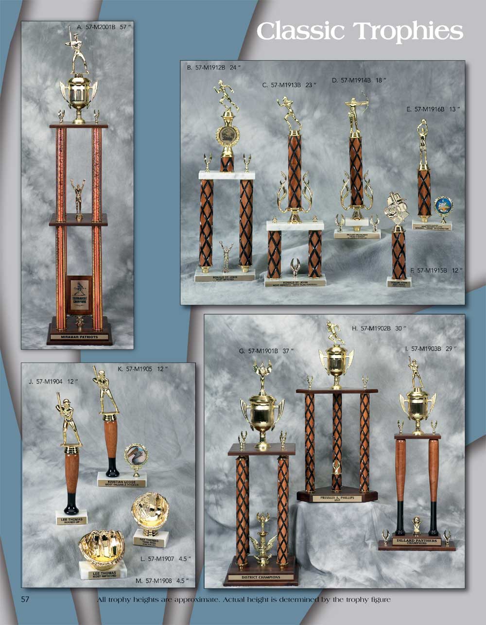 Wood Column Trophies