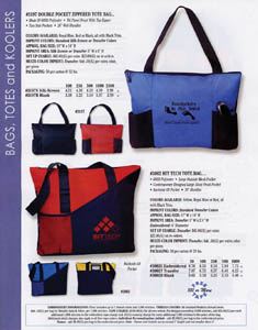 Zippered Tote Bags