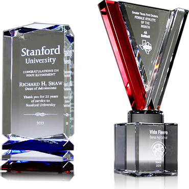 Two EDCO Crystal Awards