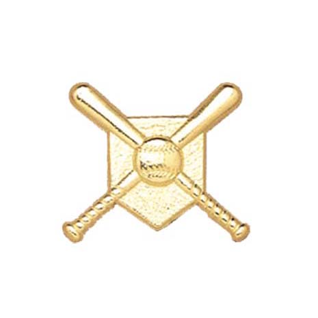 Sports Chenille Pin - Baseball Crossed Bats | Edco Awards