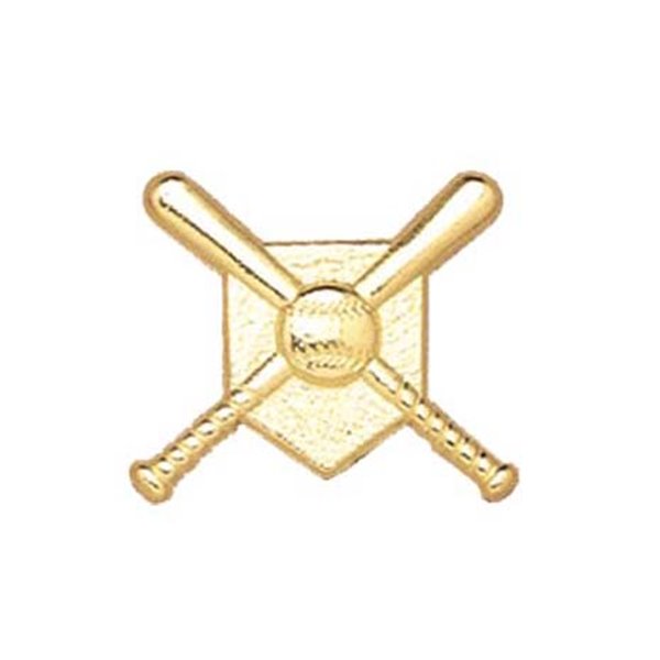Sports Chenille Pin - Baseball Crossed Bats | Edco Awards