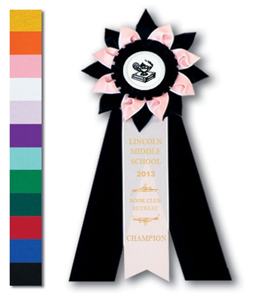 Picture of Custom Printed Rosette with Deluxe Petals Theme
