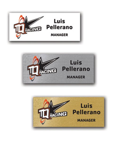 Picture of Small Gravo Name Badge with UV Process