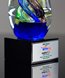 Picture of Multicolor Art Glass Inspiration Award - Black Base