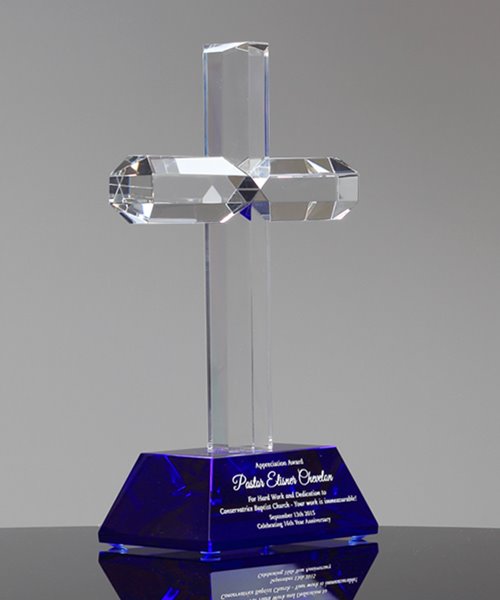 Picture of Beveled Cross Crystal