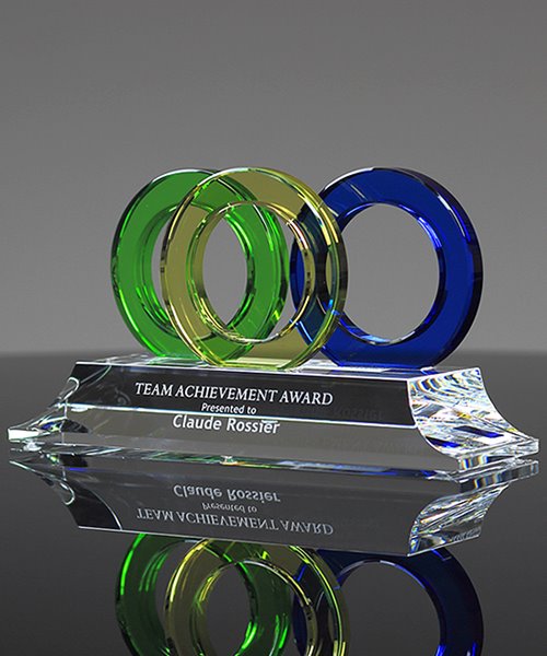 Home / Clearance Sale Awards / Achievement Rings Crystal Award