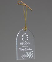 Picture of Engraved Acrylic Tree Ornament - Arch Shape