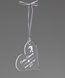 Picture of Engraved Acrylic Tree Ornament - Heart Shape
