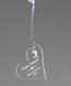 Picture of Engraved Acrylic Tree Ornament - Heart Shape