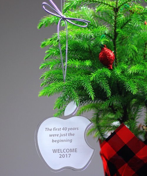 Picture of Custom Shaped Acrylic Tree Ornament