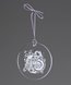 Picture of Engraved Acrylic Tree Ornament - Round Shape