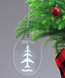 Picture of Engraved Acrylic Tree Ornament - Oval Shape