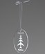 Picture of Engraved Acrylic Tree Ornament - Oval Shape