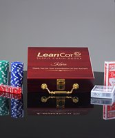Picture of Engraved Poker Set with Case