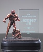 Picture of Football Glass Plaque
