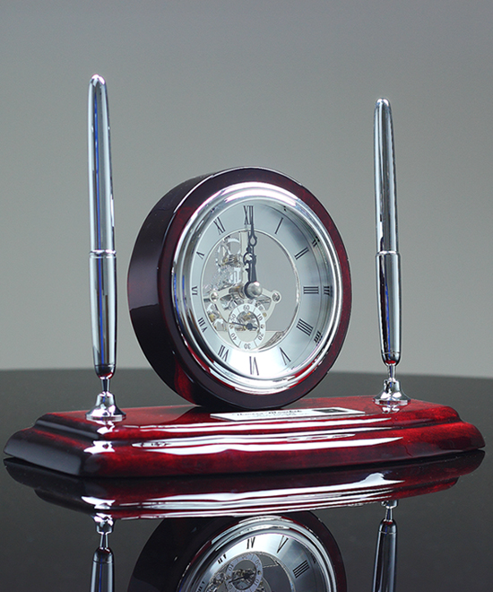 Executive Clock and Pen Set