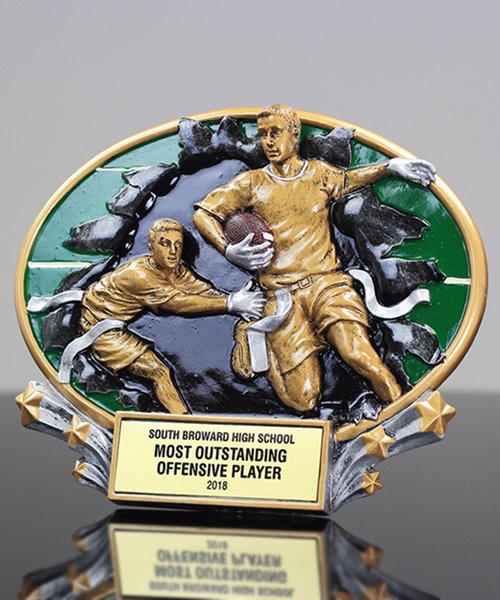 Picture of 3D Xplosion Flag Football Resin Trophy