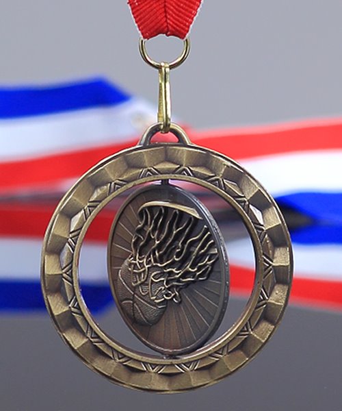 Picture of Basketball Spinner Medal
