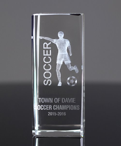 Picture of Soccer 3-D Sports Crystal