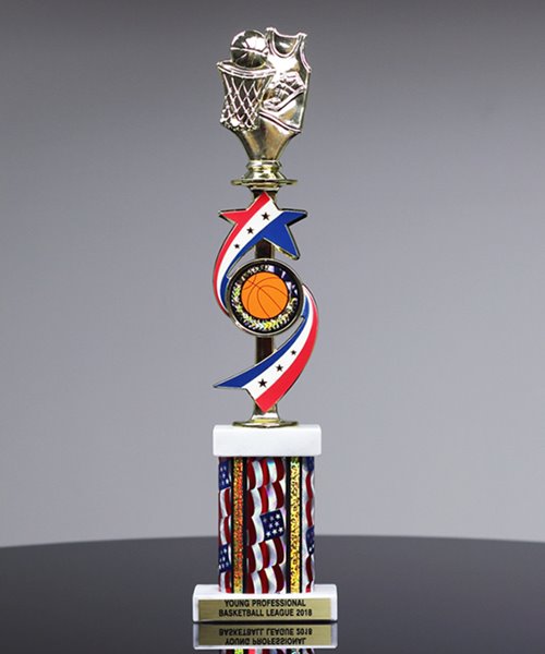 Picture of Stars & Stripes Basketball Trophy