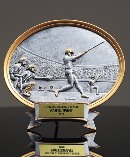 Picture of Silverstone Oval Male Baseball Award - Large