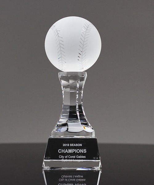 Crystal Baseball Tower | Edco Awards