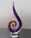 Picture of Spiral Dragon Tail Art Glass Award