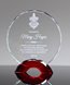 Picture of Red Arc Glass Circle Award