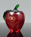 Picture of Red Crystal Apple Paperweight